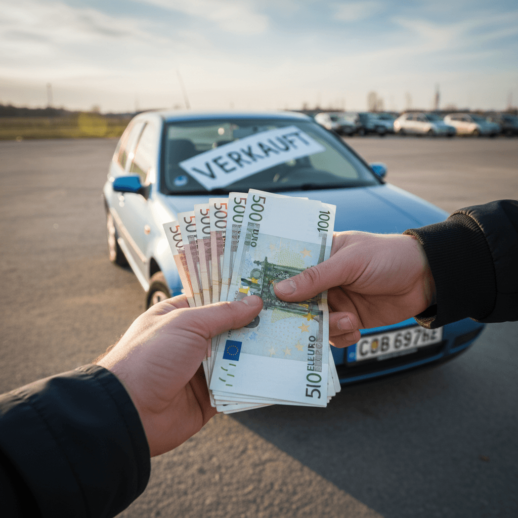 Exchanging cash for a car key